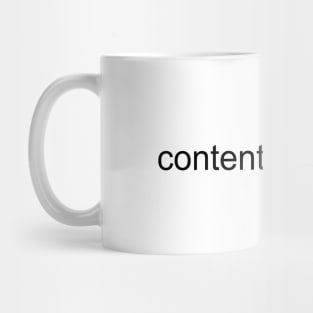 Verified Content Creator (Black Text) Mug